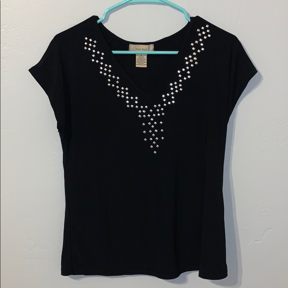 Dress up black v neck